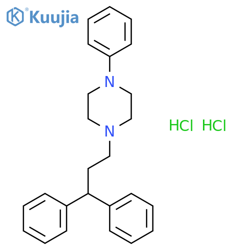 1-(3,3-diphenylpropyl)-4-phenylpiperazine dihydrochloride structure
