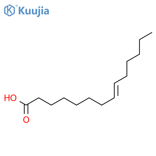 8-Tetradecenoic acid, (8Z)- structure