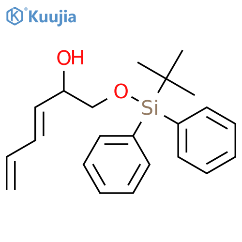 3,5-Hexadien-2-ol, 1-[[(1,1-dimethylethyl)diphenylsilyl]oxy]-, (3E)- structure