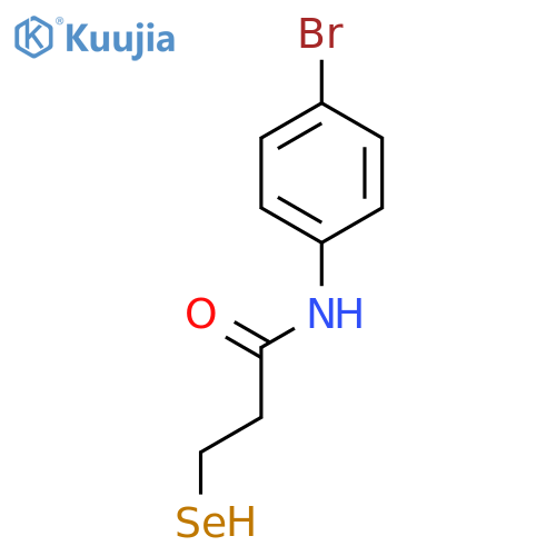 Propanamide, N-(4-bromophenyl)-3-selenyl- structure