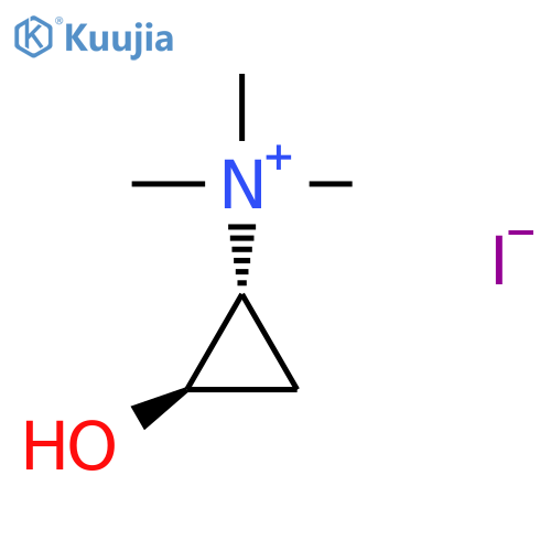 CYCLOPROPANAMINIUM, 2-HYDROXY-N,N,N-TRIMETHYL-, IODIDE, TRANS- structure