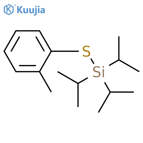 Silane, tris(1-methylethyl)[(2-methylphenyl)thio]- structure