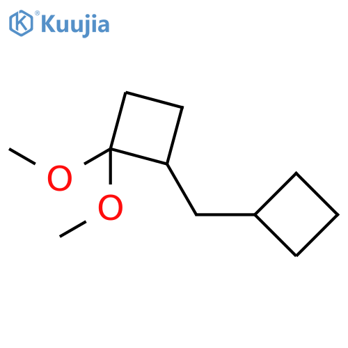 CYCLOBUTANE, 2-(CYCLOBUTYLMETHYL)-1,1-DIMETHOXY- structure