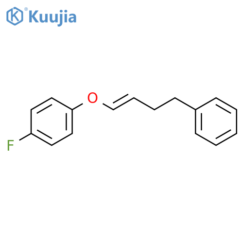 BENZENE, 1-FLUORO-4-[(4-PHENYL-1-BUTENYL)OXY]- structure