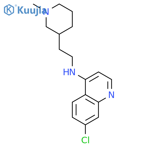 4-QUINOLINAMINE, 7-CHLORO-N-[2-(1-METHYL-3-PIPERIDINYL)ETHYL]- structure