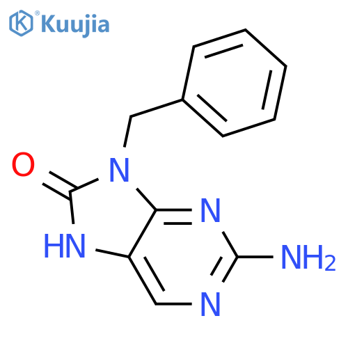 8H-PURIN-8-ONE, 2-AMINO-7,9-DIHYDRO-9-(PHENYLMETHYL)- structure