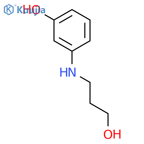 PHENOL, 3-[(3-HYDROXYPROPYL)AMINO]- structure