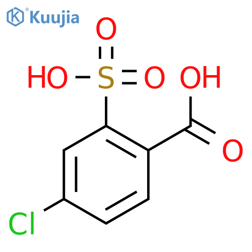 Benzoic acid, 4-chloro-2-sulfo- structure