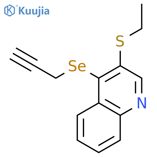 Quinoline, 3-(ethylthio)-4-(2-propynylseleno)- structure
