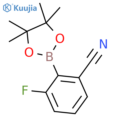 3-Fluoro-2-(4,4,5,5-tetramethyl-1,3,2-dioxaborolan-2-yl)benzonitrile structure