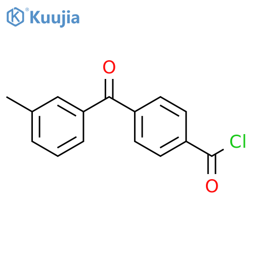 BENZOYL CHLORIDE, 4-(3-METHYLBENZOYL)- structure