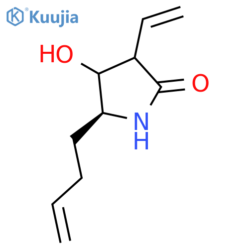 2-PYRROLIDINONE, 5-(3-BUTENYL)-3-ETHENYL-4-HYDROXY-, (5S)- structure
