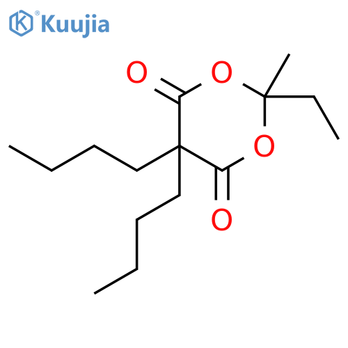 1,3-DIOXANE-4,6-DIONE, 5,5-DIBUTYL-2-ETHYL-2-METHYL- structure