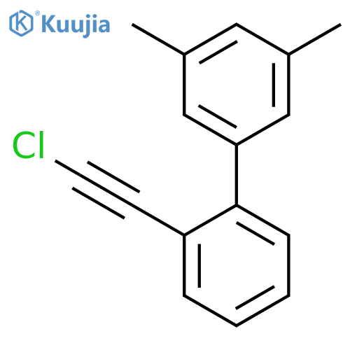 1,1'-Biphenyl, 2-(chloroethynyl)-3',5'-dimethyl- structure