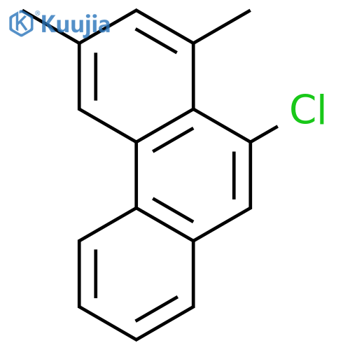 Phenanthrene, 10-chloro-1,3-dimethyl- structure