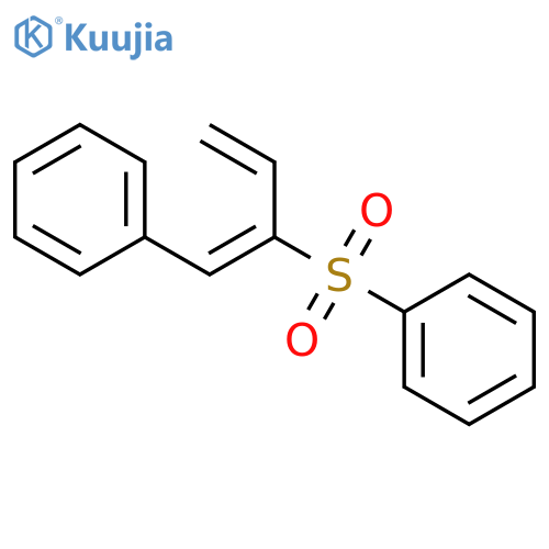 Benzene, [[1-(phenylmethylene)-2-propenyl]sulfonyl]- structure