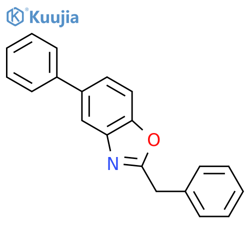 BENZOXAZOLE, 5-PHENYL-2-(PHENYLMETHYL)- structure