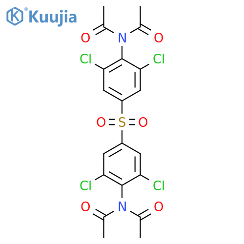 Acetamide, N,N'-[sulfonylbis(2,6-dichloro-4,1-phenylene)]bis[N-acetyl- structure