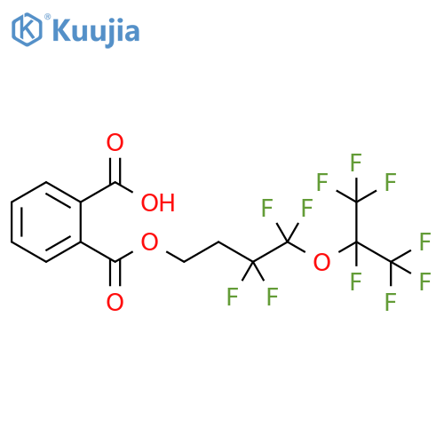 1,2-Benzenedicarboxylic acid,mono[3,3,4,4-tetrafluoro-4-[1,2,2,2-tetrafluoro-1-(trifluoromethyl)ethoxy]butyl] ester structure
