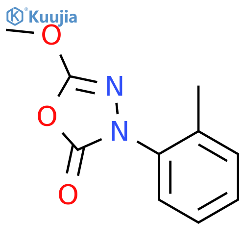 1,3,4-Oxadiazol-2(3H)-one, 5-methoxy-3-(2-methylphenyl)- structure