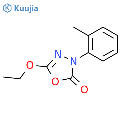 1,3,4-Oxadiazol-2(3H)-one, 5-ethoxy-3-(2-methylphenyl)- structure
