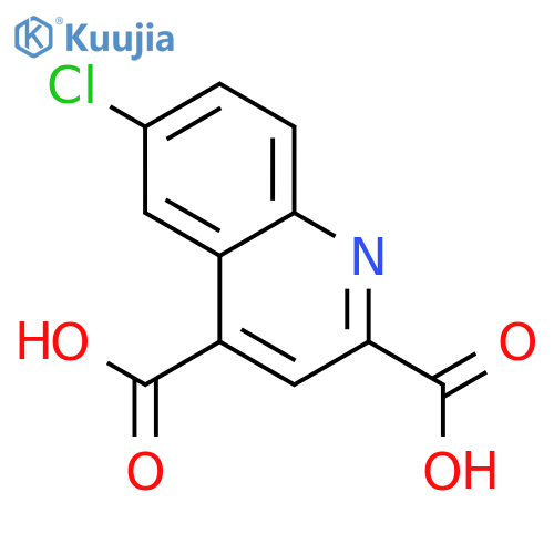 2,4-Quinolinedicarboxylic acid, 6-chloro- structure
