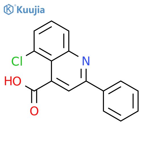 4-Quinolinecarboxylic acid, 5-chloro-2-phenyl- structure