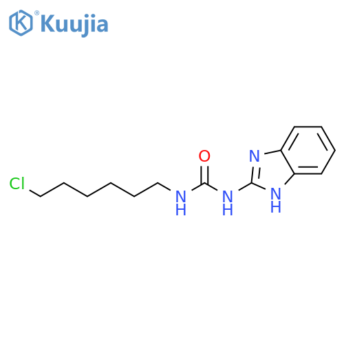 UREA, N-1H-BENZIMIDAZOL-2-YL-N'-(6-CHLOROHEXYL)- structure