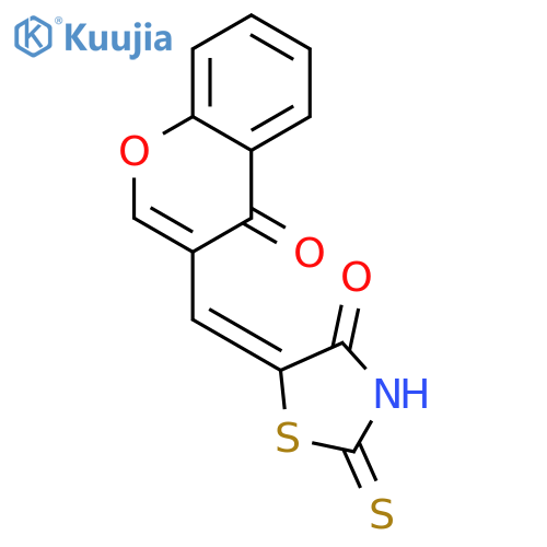 4-Thiazolidinone, 5-[(4-oxo-4H-1-benzopyran-3-yl)methylene]-2-thioxo- structure