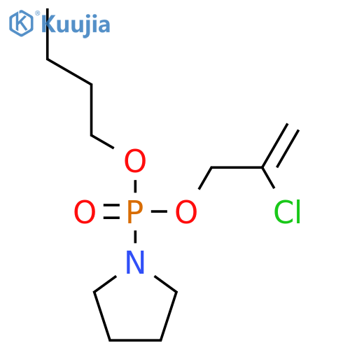 butyl 2-chloroprop-2-en-1-yl pyrrolidin-1-ylphosphonate structure