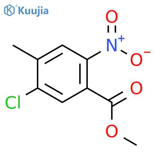 Benzoic acid, 5-chloro-4-methyl-2-nitro-, methyl ester structure