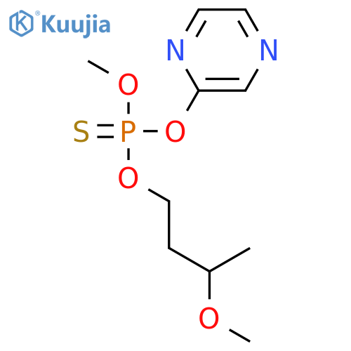 Phosphorothioic acid, O-(3-methoxybutyl) O-methyl O-pyrazinyl ester structure