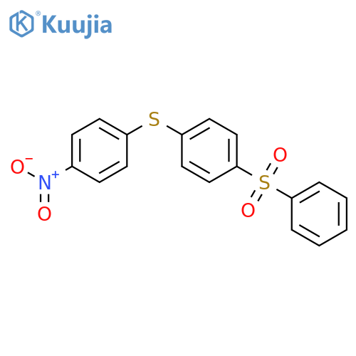 Benzene, 1-[(4-nitrophenyl)thio]-4-(phenylsulfonyl)- structure