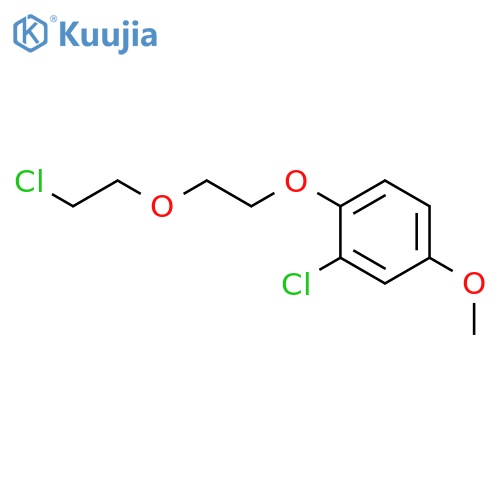 Benzene, 2-chloro-1-[2-(2-chloroethoxy)ethoxy]-4-methoxy- structure