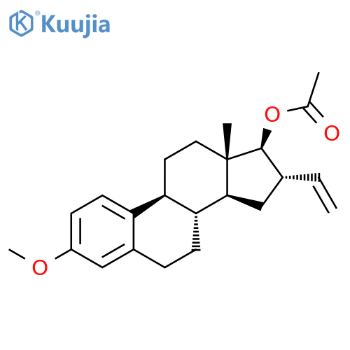 Estra-1,3,5(10)-trien-17-ol, 16-ethenyl-3-methoxy-, acetate, (16a,17b)- structure