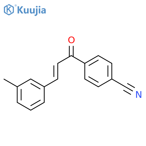 Benzonitrile, 4-[3-(3-methylphenyl)-1-oxo-2-propenyl]- structure
