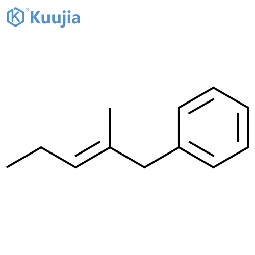 Benzene, (2-methyl-2-pentenyl)-, (E)- (9CI) structure