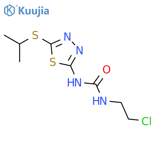 Urea, N-(2-chloroethyl)-N'-[5-[(1-methylethyl)thio]-1,3,4-thiadiazol-2-yl]- structure