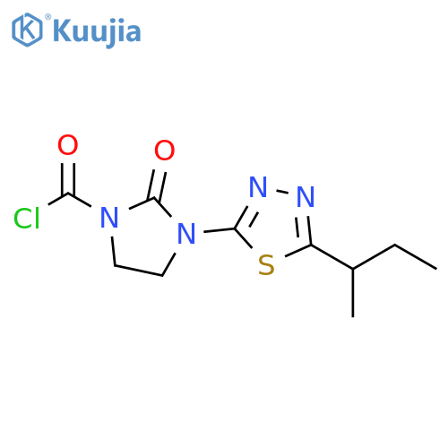1-Imidazolidinecarbonyl chloride,3-[5-(1-methylpropyl)-1,3,4-thiadiazol-2-yl]-2-oxo- structure