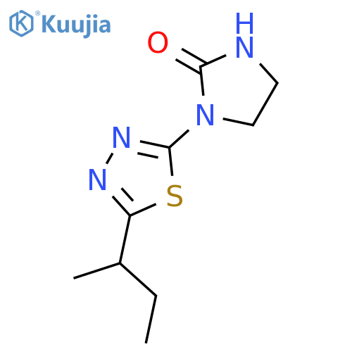2-Imidazolidinone, 1-[5-(1-methylpropyl)-1,3,4-thiadiazol-2-yl]- structure