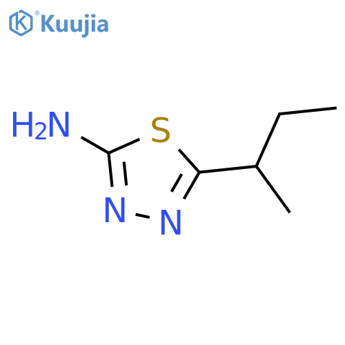 5-sec-Butyl-1,3,4-thiadiazol-2-amine structure