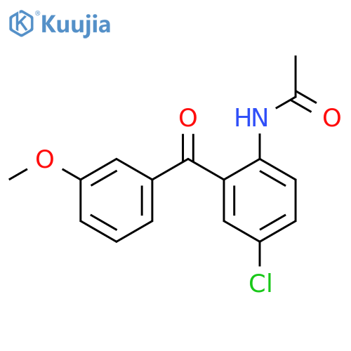 Acetamide, N-[4-chloro-2-(3-methoxybenzoyl)phenyl]- structure