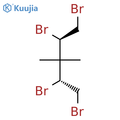 Pentane, 1,2,4,5-tetrabromo-3,3-dimethyl-, (R*,R*)- structure