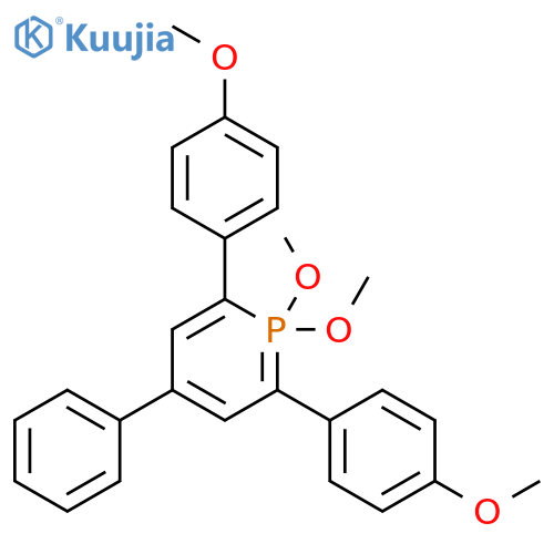 Phosphorin, 1,1-dihydro-1,1-dimethoxy-2,6-bis(4-methoxyphenyl)-4-phenyl- (9CI) structure