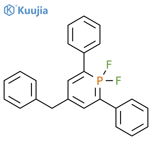 Phosphorin, 1,1-difluoro-1,1-dihydro-2,6-diphenyl-4-(phenylmethyl)- (9CI) structure