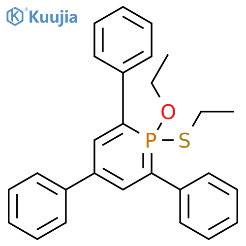 Phosphorin, 1-ethoxy-1-(ethylthio)-1,1-dihydro-2,4,6-triphenyl- (9CI) structure