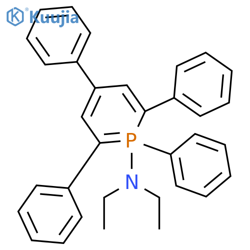 Phosphorin, 1-(diethylamino)-1,1-dihydro-1,2,4,6-tetraphenyl- (9CI) structure