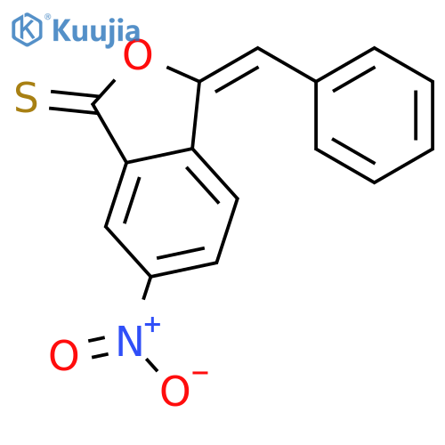 1(3H)-Isobenzofuranthione, 6-nitro-3-(phenylmethylene)- structure