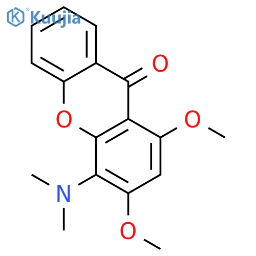 9H-Xanthen-9-one, 4-(dimethylamino)-1,3-dimethoxy- structure