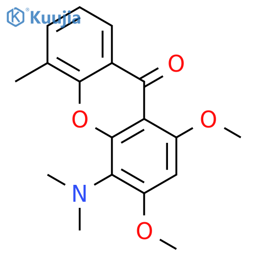 9H-Xanthen-9-one, 4-(dimethylamino)-1,3-dimethoxy-5-methyl- structure